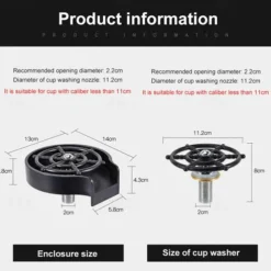 Automatic Cup Washer Faucet Glass Rinser Kitchen Sink Bar Glass Rinser Coffee Pitcher Wash Cup For Kitchen Bar Accessories