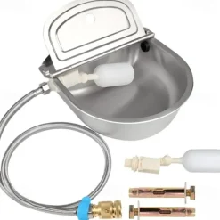 Automatic Pet Water Fountain - 304 Stainless Steel, Large Capacity Dispenser for Dogs, Outdoor Trough for Livestock, Chicken, Cow, Horse