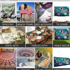 Autumn Forest Hanging Tapestry Trippy Wall Art Large Tapestry Mural Decor Photograph Backdrop Blanket Curtain Home Bedroom Living Room Decoration