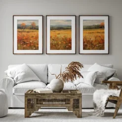 Autumn Landscape Wall Art Canvas Prints and Posters Pictures Decorative Fabric Painting For Living Room Pictures No Frame