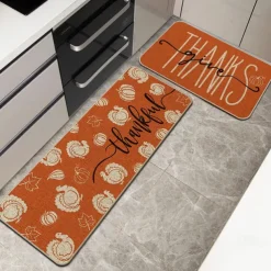 Autumn Pumpkin Truck Area Rug Kitchen Mat Non-Slip Oil Proof Floor Mat Livingroom Rug Indoor Outdoor Mat Bedroom Decor Bathroom Mat Entrance Rug Door Mat