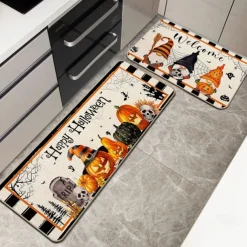 Autumn Pumpkin Truck Area Rug Kitchen Mat Non-Slip Oil Proof Floor Mat Livingroom Rug Indoor Outdoor Mat Bedroom Decor Bathroom Mat Entrance Rug Door Mat