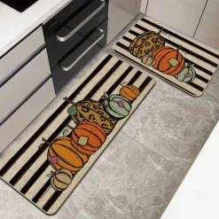 Autumn Pumpkin Truck Area Rug Kitchen Mat Non-Slip Oil Proof Floor Mat Livingroom Rug Indoor Outdoor Mat Bedroom Decor Bathroom Mat Entrance Rug Door Mat
