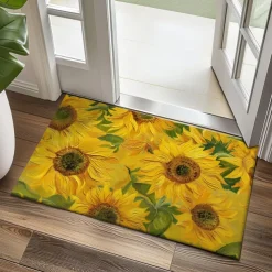 Autumn Sunflowers Doormat Kitchen Mat Floor Mat Non-Slip Area Rug Oil Proof Rug Indoor Outdoor Mat Bedroom Decor Bathroom Mat Entrance Rug