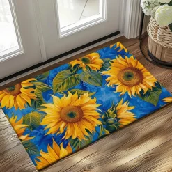Autumn Sunflowers Doormat Kitchen Mat Floor Mat Non-Slip Area Rug Oil Proof Rug Indoor Outdoor Mat Bedroom Decor Bathroom Mat Entrance Rug