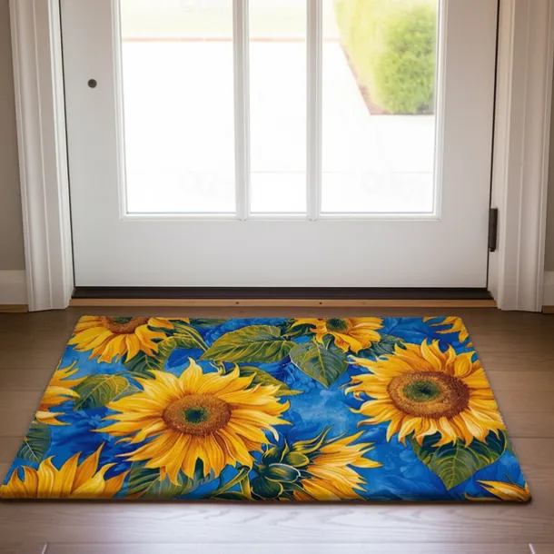 Autumn Sunflowers Doormat Kitchen Mat Floor Mat Non-Slip Area Rug Oil Proof Rug Indoor Outdoor Mat Bedroom Decor Bathroom Mat Entrance Rug
