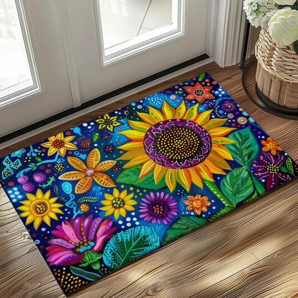 Autumn Sunflowers Doormat Kitchen Mat Floor Mat Non-Slip Area Rug Oil Proof Rug Indoor Outdoor Mat Bedroom Decor Bathroom Mat Entrance Rug