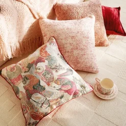 Autumn Winter Red Textured Decorative Toss Pillows Cover 1PC Exotic Soft Square Couch Cushion Case Pillowcase for Bedroom Livingroom Sofa Chair