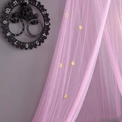 Baby Bed Curtain Canopy Round Crib Tent Hung Dome Curtain Net Bed Canopy