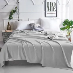 Bamboo Fiber Cooling Blanket Soft Bed Sofa Cover Smooth Bedroom Air Conditioning Blanket Summer Cool Breathing Blanket
