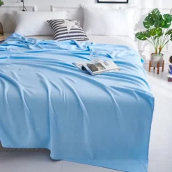 Bamboo Fiber Cooling Blanket Soft Bed Sofa Cover Smooth Bedroom Air Conditioning Blanket Summer Cool Breathing Blanket