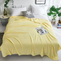 Bamboo Fiber Cooling Blanket Soft Bed Sofa Cover Smooth Bedroom Air Conditioning Blanket Summer Cool Breathing Blanket