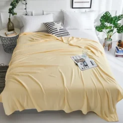 Bamboo Fiber Cooling Blanket Soft Bed Sofa Cover Smooth Bedroom Air Conditioning Blanket Summer Cool Breathing Blanket