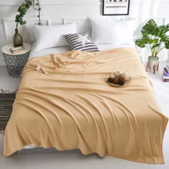 Bamboo Fiber Cooling Blanket Soft Bed Sofa Cover Smooth Bedroom Air Conditioning Blanket Summer Cool Breathing Blanket