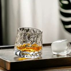 Bar Rotating Whiskey White Wine Gyro Cup Household Beer Red Wine Glass Shaker Tumbler Cup Whiskey Ice Cube Ice Maker