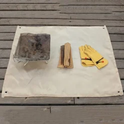 Barbecue Fire Blanket Camping Fireproof Cloth Fire Pit Mat Picnic BBQ Pad High Temperature Anti-Scald Flame Retardant Rug