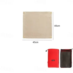 Barbecue Fire Blanket Camping Fireproof Cloth Fire Pit Mat Picnic BBQ Pad High Temperature Anti-Scald Flame Retardant Rug
