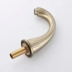 Basin Faucet Antique Bronze Bathroom Sink Faucet 3 Hole Widespread Gold Basin Mixer Hot and Cold Water Tap