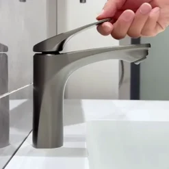 Basin Mixer Tap Bathroom Basin Faucet Brass Sink Mixer Tap Hot & Cold Single Handle Bathroom Sink Faucet