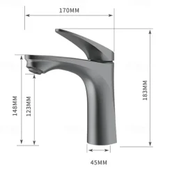 Basin Mixer Tap Bathroom Basin Faucet Brass Sink Mixer Tap Hot & Cold Single Handle Bathroom Sink Faucet