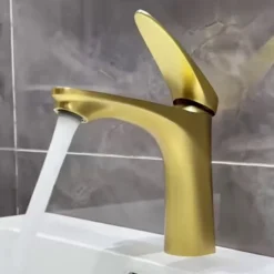 Basin Mixer Tap Bathroom Basin Faucet Brass Sink Mixer Tap Hot & Cold Single Handle Bathroom Sink Faucet