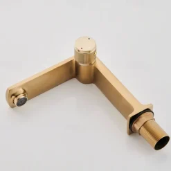 Basin Sink Mixer Taps, Bathroom Sink Faucet Single Handle One Hole Deck Mounted Vessel Water Tap with Hot and Cold Hose