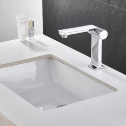 Basin Sink Mixer Taps, Bathroom Sink Faucet Single Handle One Hole Deck Mounted Vessel Water Tap with Hot and Cold Hose