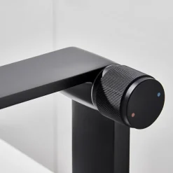 Basin Sink Mixer Taps, Bathroom Sink Faucet Single Handle One Hole Deck Mounted Vessel Water Tap with Hot and Cold Hose