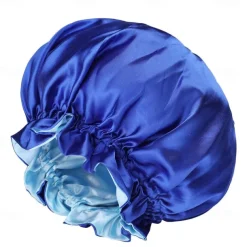Bath Hat Silk Bonnet for Women Satin Bonnet for Curly Hair Sleep Cap Double Layer Large Silk Hair Bonnet for Black Women Natural Hair