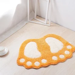 Bath Mat Non-slip Bathroom Rugs Mats Water Absorbent Non-Slip Mat Used in Bathroom, Shower, Room, Etc.Soft Flocking Bath Mat Machine Washable Bath Mat Bathroom Mat