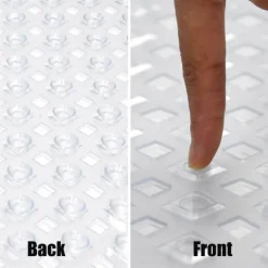 Bath Mat Non-slip Bathtub Mat Anti-Bacterial Shower Mat,Extra Long,90*40CM/16