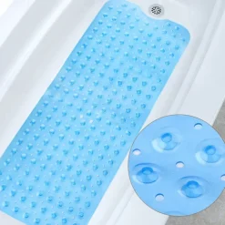 Bath Mat Non-slip Bathtub Mat Extra Long Non Slip Bathroom Shower Antibacterial Bathtub New The Bathroom Bathtub Non-slip Bathroom Waterproof Massage Foot Pad
