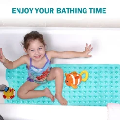 Bath Mat Non-slip Bathtub Mat Extra Long Non Slip Bathroom Shower Antibacterial Bathtub New The Bathroom Bathtub Non-slip Bathroom Waterproof Massage Foot Pad