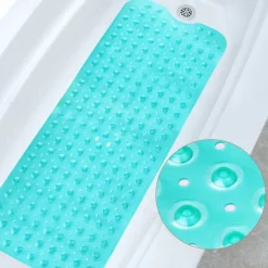 Bath Mat Non-slip Bathtub Mat Extra Long Non Slip Bathroom Shower Antibacterial Bathtub New The Bathroom Bathtub Non-slip Bathroom Waterproof Massage Foot Pad