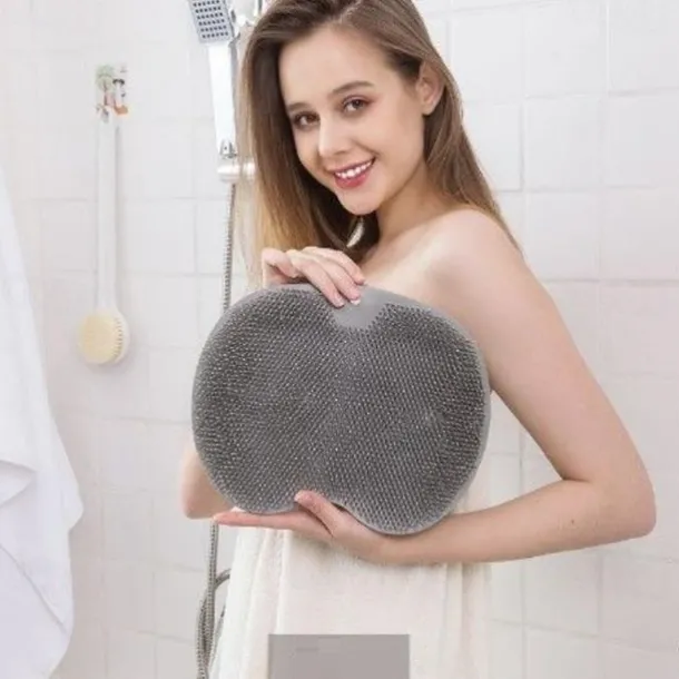Bath Mat Non-slip Remove Dead Skin Lazy People Rub Back Artifact Silicone Shower Foot Scrubber Back Brush Bathroom Massager Clean