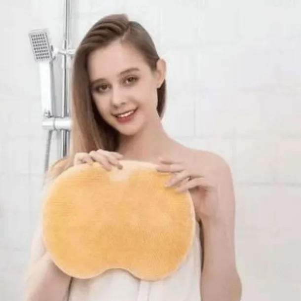 Bath Mat Non-slip Remove Dead Skin Lazy People Rub Back Artifact Silicone Shower Foot Scrubber Back Brush Bathroom Massager Clean