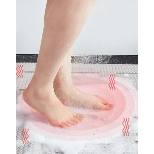 Bath Mat Non-slipp Bathroom Mat Safety Shower Bath Mat Plastic Massage Pad Bathroom Carpet Floor Drainage Suction Cup Bath Mat