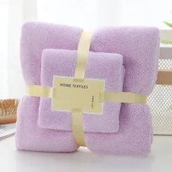 Bath Towels Set for Bathroom,Thick,Soft&Absorbent Fleece Bath Towels,1PC Bath Towel&1PC Hand Towel,Microfiber Quick Dry Bath Towel,Multipurpose Bath Sheets Towels for Bath, Gym and Spa