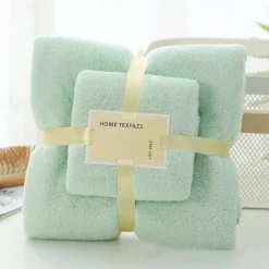 Bath Towels Set for Bathroom,Thick,Soft&Absorbent Fleece Bath Towels,1PC Bath Towel&1PC Hand Towel,Microfiber Quick Dry Bath Towel,Multipurpose Bath Sheets Towels for Bath, Gym and Spa