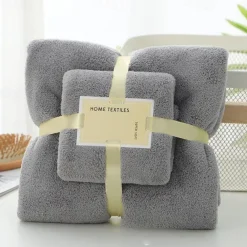 Bath Towels Set for Bathroom,Thick,Soft&Absorbent Fleece Bath Towels,1PC Bath Towel&1PC Hand Towel,Microfiber Quick Dry Bath Towel,Multipurpose Bath Sheets Towels for Bath, Gym and Spa