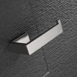 Bathroom Accessory Set 3 Piece Stainless Steel,Wall Mounted Towel Bar,Toilet Paper Holder and Robe Hook,Bathroom Hardware Set(Black/Brushed Nickel)