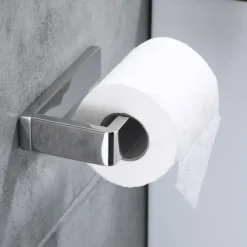 Bathroom Accessory Set 304 Stainless Steel 3-Piece Towel Rack, Towel Ring, Toilet Paper Rack,Bright Silvery