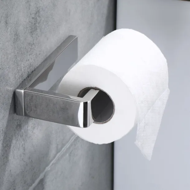 Bathroom Accessory Set 304 Stainless Steel 3-Piece Towel Rack Towel Ring Toilet Paper RackBright Silvery