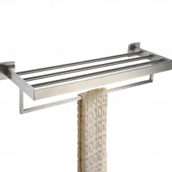 Bathroom Accessory Set / Towel Bar / Toilet Brush Holder New Design / Creative / Multifunction Contemporary / Traditional Stainless Steel + A Grade ABS / Stainless Steel / Metal 4pcs - Bathroom Wall