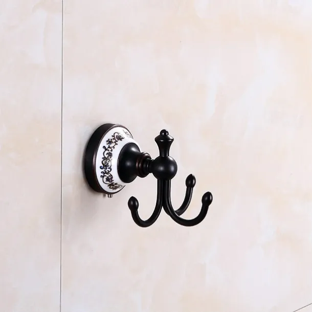 Bathroom Accessory Set Antique Brass 3pcs Include Toilet Paper Holders Robe Hook and Tower Ring Oil-rubbed Bronze