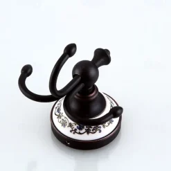 Bathroom Accessory Set Antique Brass 3pcs Include Toilet Paper Holders Robe Hook and Tower Ring Oil-rubbed Bronze