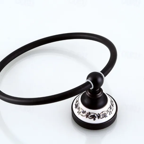 Bathroom Accessory Set Antique Brass 3pcs Include Toilet Paper Holders Robe Hook and Tower Ring Oil-rubbed Bronze