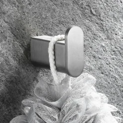 Bathroom Accessory Set Brushed Stainless Steel Include Robe Hook, Towel Bar, Toilet Paper Holder with Mobile Phone Storage Shelf, Towel Holder and Roll Paper Shelf 1or3pcs