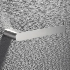 Bathroom Accessory Set Brushed Stainless Steel Include Robe Hook, Towel Bar, Toilet Paper Holder with Mobile Phone Storage Shelf, Towel Holder and Roll Paper Shelf 1or3pcs