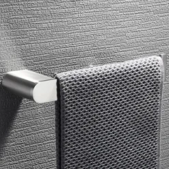 Bathroom Accessory Set Brushed Stainless Steel Include Robe Hook, Towel Bar, Toilet Paper Holder with Mobile Phone Storage Shelf, Towel Holder and Roll Paper Shelf 1or3pcs